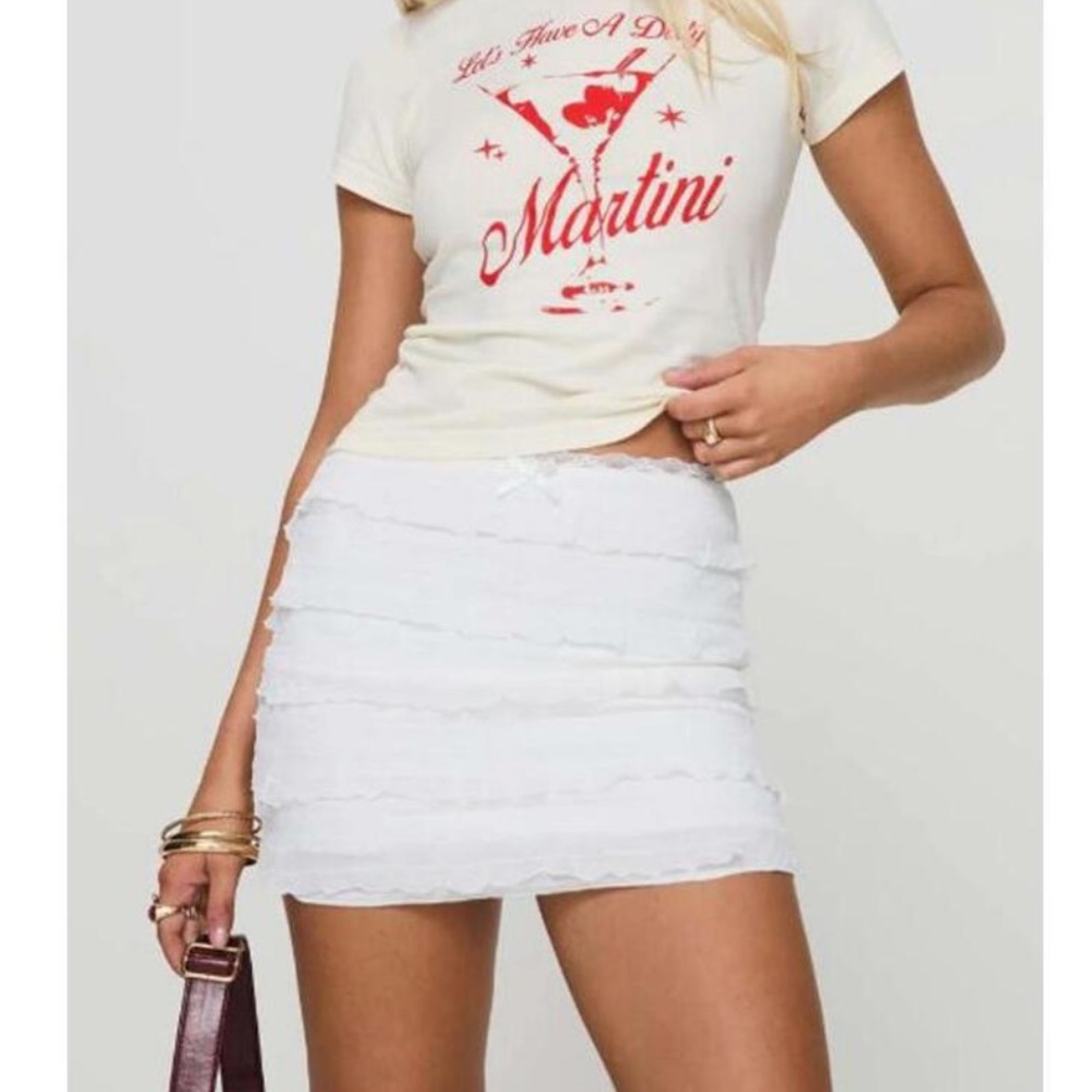 Blooma white mini skirt